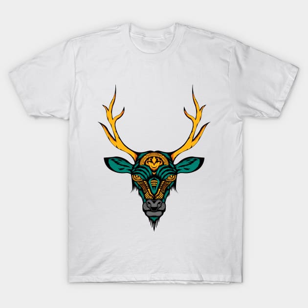 Technology Deer T-Shirt by fredian